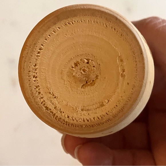 Vintage 5 Piece Hand Painted Wood Burned 3 1/2" Matryoshka Dolls from Russia‎ - Picture 10 of 12